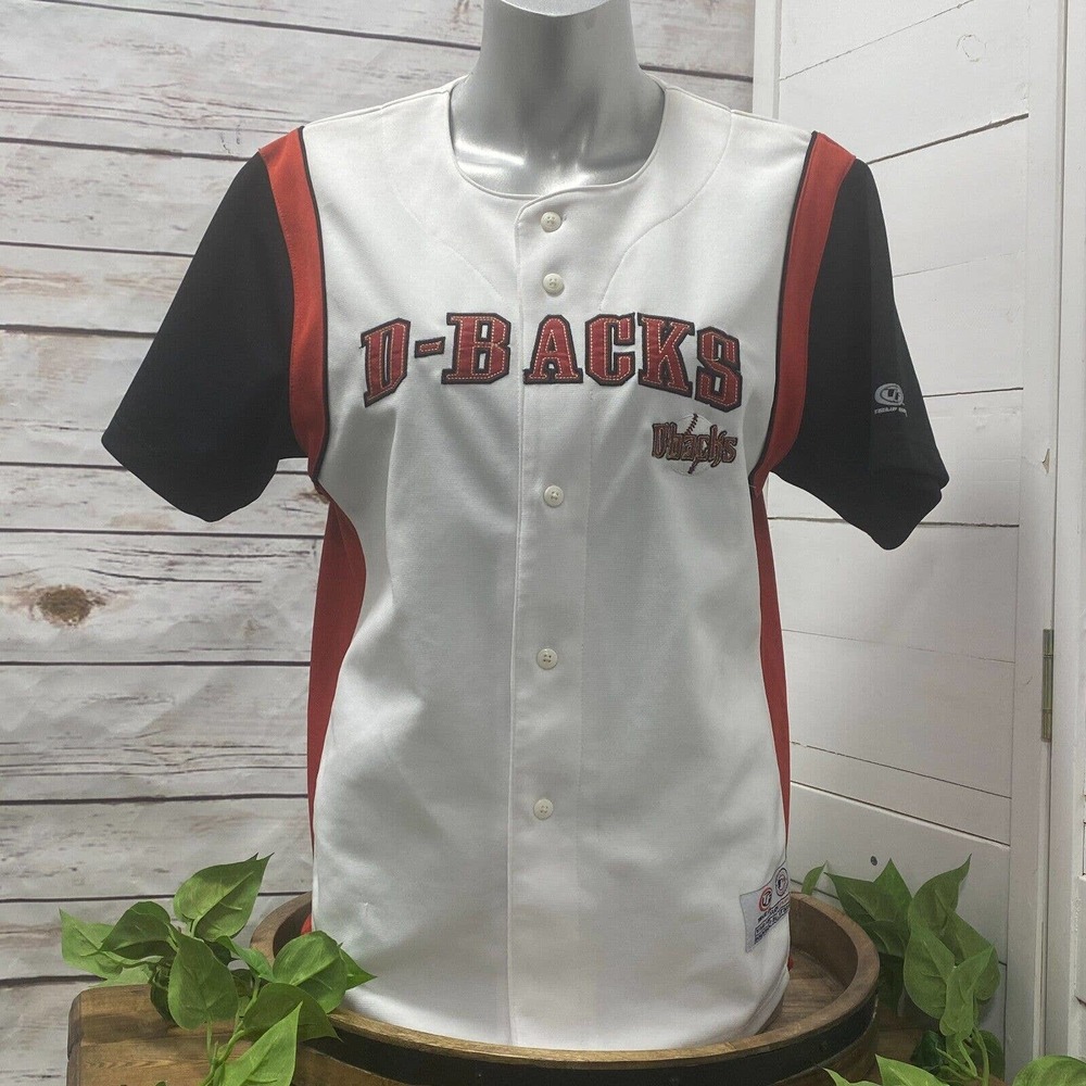 D-Backs Kids White, Black & Red Baseball Jersey